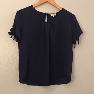 Navy blue blouse